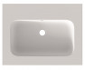 Riho Livit Velvet Top umywalka prostokątna 60,5x46 cm bez otworu na baterię biały mat F70039