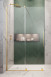 Radaway Furo Gold kabina typu Walk-In ścianka suwana 160 cm lewa złoty przeźroczyste Easy Clean 10106838-09-01L + 10110794-01-01
