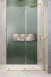 Radaway Furo Gold kabina typu Walk-In ścianka suwana 160 cm prawa złoty przeźroczyste Easy Clean 10106838-09-01R + 10110794-01-01