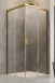 Radaway Idea Gold KDD kabina prostokątna 80x120 drzwi przesuwne złoty przeźroczyste Easy Clean 387061-09-01L + 387064-09-01R