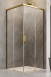 Radaway Idea Gold KDD kabina prostokątna 80x110 drzwi przesuwne złoty przeźroczyste Easy Clean 387061-09-01L + 387063-09-01R