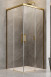 Radaway Idea Gold KDD kabina kwadratowa 80x80 drzwi przesuwne złoty przeźroczyste Easy Clean 387061-09-01L + 387061-09-01R