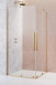 Radaway Furo Gold KDD kabina kwadratowa 120Lx120R drzwi przesuwne złoty przeźroczyste Easy Clean 10105120-09-01L + 10105120-09-01R
