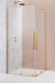Radaway Furo Gold KDD kabina kwadratowa 80Lx80R drzwi przesuwne złoty przeźroczyste Easy Clean 10105080-09-01L + 10105080-09-01R