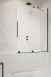 Radaway Furo Black PND II parawan wannowy przesuwny 180 cm prawy czarny przeźroczyste Easy Clean 10109938-54-01R + 10112894-01-01