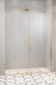Radaway Furo Gold DWD drzwi wnękowe dwuczęściowe przesuwne 200 cm złoty przeźroczyste Easy Clean 10108538-09-01 + 10111492-01-01