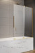 Radaway Furo Gold PND II parawan wannowy przesuwny 180 cm prawy złoty przeźroczyste Easy Clean 10109938-09-01R + 10112894-01-01