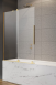 Radaway Furo Gold PND II parawan wannowy przesuwny 180 cm lewy złoty przeźroczyste Easy Clean 10109938-09-01L + 10112894-01-01