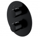 Omnires Y termostatyczna bateria prysznicowo-wannowa podtynkowa 2-drożna czarny Y1236ROBL