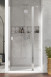 Radaway Nes 8 DWJ II drzwi wnękowe wahadłowe prawe 80 cm chrom przeźroczyste Easy Clean 10083080-01-01R