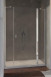 Radaway Nes 8 DWJS drzwi wnękowe wahadłowe z polem stałym 120cm prawe chrom przeźroczyste Easy Clean 10084590-01-01R + 10084610-01-01