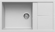 Elleci Unico 410 zlewozmywak 1 komora z ociekaczem wpuszczana w blat G68 biały Granitek LGU41068