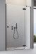 Radaway Essenza DWJ drzwi wnękowe otwierane 130 cm prawe czarny przeźroczyste Easy Clean 1385017-54-01R