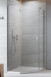 Radaway Essenza PTJ kabina pięciokątna 100x100 drzwi otwierane lewe chrom przeźroczyste Easy Clean 1385010-01-01L + 1385051-01-01
