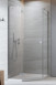 Radaway Essenza PTJ kabina pięciokątna 90x90 drzwi otwierane lewe chrom przeźroczyste Easy Clean 1385010-01-01L + 1385050-01-01