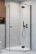 Radaway Essenza Black PTJ kabina pięciokątna 80x100 drzwi otwierane prawe na krótkiej ściance czarny przeźroczyste Easy Clean 1385010-54-01R + 1385054-01-01