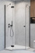 Radaway Essenza Black PTJ kabina pięciokątna 100x90 drzwi otwierane lewe na długiej ściance czarny przeźroczyste Easy Clean 1385010-54-01L + 1385057-01-01