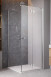 Radaway Essenza KDJ B kabina kwadratowa 100x100 drzwi składane prawe 100 + ścianka 100 chrom przeźroczyste Easy Clean 1385083-01-01R + 1384052-01-01