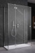 Radaway Essenza KDJ+S drzwi otwierane lewe 80 cm do kompletowania ze ściankami chrom przeźroczyste Easy Clean 1385021-01-01L