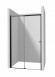 Deante Kerria Plus drzwi prysznicowe przesuwne 160 cm czarny/przeźroczyste TotalWhite Active Cover KTSPN16P