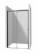 Deante Kerria Plus drzwi prysznicowe przesuwne 100 cm czarny/przeźroczyste TotalWhite Active Cover KTSPN10P