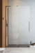 Radaway Furo SL Brushed GunMetal kabina typu Walk-In ścianka suwana 100 cm lewa gunmetal szczotkowany przeźroczyste Easy Clean 10306538-92-01L + 10110494-01-01