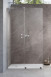 Radaway Furo SL Brushed Nickel kabina typu Walk-In ścianka suwana 120 cm lewa nikiel szczotkowany przeźroczyste Easy Clean 10306638-91-01L + 10110594-01-01
