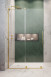 Radaway Furo SL Gold kabina typu Walk-In ścianka suwana 80 cm lewa złoty przeźroczyste Easy Clean 10306438-09-01L + 10110394-01-01