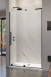 Radaway Furo SL Black DWJ drzwi do wnęki przesuwne 90 cm prawe czarny przeźroczyste Easy Clean 10307472-54-01R + 10110430-01-01