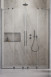 Radaway Furo Brushed GunMetal DWD drzwi wnękowe dwuczęściowe przesuwne 200 cm gunmetal szczotkowany przeźroczyste Easy Clean 10108538-92-01 + 10111492-01-01