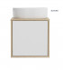 Oltens Hedvig szafka 50 cm podumywalkowa wisząca biały połysk dąb nova 60202060