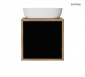 Oltens Hedvig szafka 50 cm podumywalkowa wisząca czarny mat dąb naturalny 60203360