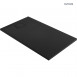 Oltens Bergytan brodzik prostokątny 140x80 cm konglomerat RockSurface czarny mat 15106300