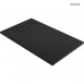 Oltens Bergytan brodzik prostokątny 120x70 cm konglomerat RockSurface czarny mat 15102300
