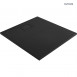 Oltens Bergytan brodzik prostokątny 100x90 cm konglomerat RockSurface czarny mat 15101300
