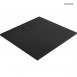 Oltens Bergytan brodzik 100x100 cm kwadratowy konglomerat RockSurface czarny mat 17102300