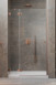 Radaway Essenza Pro Brushed Copper DWJ drzwi wnękowe otwierane 80 cm lewe miedź szczotkowana Easy Clean 10099080-93-01L