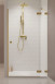 Radaway Essenza Pro Brushed Gold DWJ drzwi wnękowe otwierane 90 cm prawe złoty szczotkowany Easy Clean 10099090-99-01R