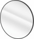 Deante Round lustro okrągłe 60 cm rama aluminium nero czarny mat ADRN831