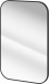 Deante Mokko lustro prostokątne 50x75 cm rama aluminium nero czarny mat ADMN801