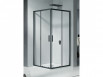 Riho HAMAR 2.0 R207 kabina kwadratowa 90x90 cm drzwi przesuwne czarny matowy przeźroczyste G007005121