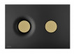 Alca Dot.Dot. przycisk do stelaża WC czarny mat/złoty mat M1978-7
