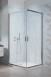 Radaway Alienta C kabina kwadratowa 80x80 drzwi przesuwne chrom przeźroczyste Easy Clean 10238080-01-01