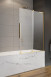 Radaway Furo SL Gold PND II parawan wannowy przesuwny 110 cm prawy złoty przeźroczyste Easy Clean 10309588-09-01R + 10112544-01-01