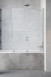 Radaway Furo Brushed Nickel PND II parawan wannowy przesuwny 180 cm prawy nikiel szczotkowany przeźroczyste Easy Clean 10109938-91-01R + 10112894-01-01