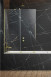 Radaway Furo Brushed Gold PND II parawan wannowy przesuwny 100 cm lewy złoty szczotkowany przeźroczyste Easy Clean 10109538-99-01L + 10112494-01-01