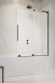 Radaway Furo SL Black PND II parawan wannowy przesuwny 110 cm prawy czarny przeźroczyste Easy Clean 10309588-54-01R + 10112544-01-01