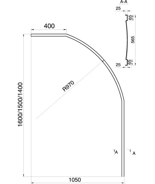 Ravak Rosa I 140x105 obudowa panel L/P do wanny