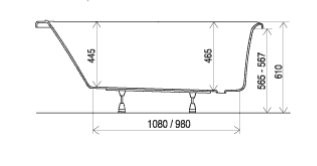 Ravak podpora nogi do wanny Avocado