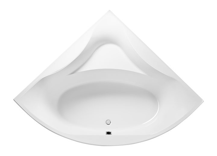 Excellent Glamour wanna narożna 140x140 z nogami WAEX.GLA14WH